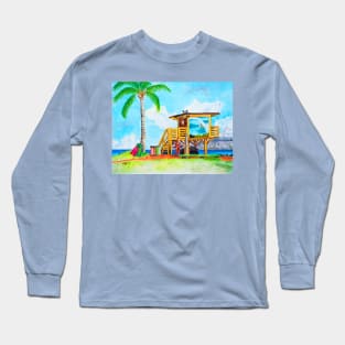 Lifeguard Tower Long Sleeve T-Shirt